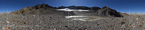 360° Panoramafoto Muttgletscher (Stand 9.2023)