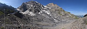 Panoramafoto Gamchigletscher (Stand 7.2024)