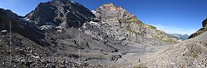 Panoramafoto Gamchigletscher (Stand 9.2024)