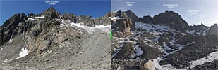 Interactive before after comparison of the Sidelen glacier