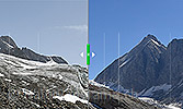 Interactive before and after glacier comparison of the Anung Glacier (Anungletscher)