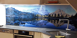 NaturPanorama.ch: Panoramafoto-Küchenrückwand aus Glas