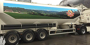 NaturPanorama.ch: Panoramafoto auf Silolastwagen