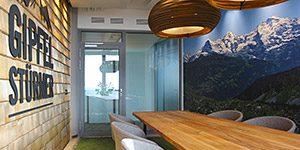 NaturPanorama.ch: Panoramawand in Meetingraum